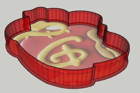 disney apple cookie cutter snow-white snow white biscuit house kitchen dining 3d print model - Mito3D