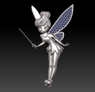 disney Dame dessin animé belle dame jouets art personnage Mickey sculptures jouet bijoux pendentifs 3d print model - Mito3D