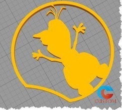 Disney gefroren inspiriert Maus Ohr olaf Stil Schneemann mickey Stirnband elsa anna Mode 3d print model - Mito3D