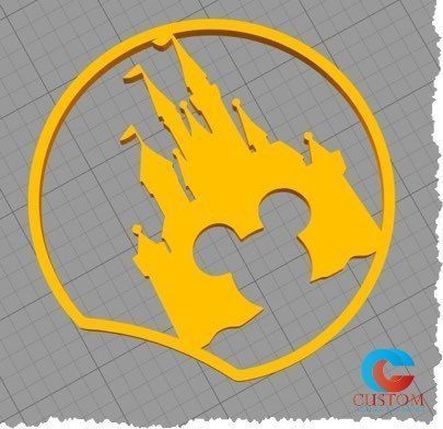 disney ispirato topo orecchio castello topolino fascia per capelli moda 3D print model - Mito3D