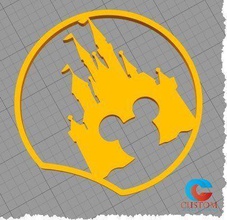 disney inspirado rato orelha castelo mickey arco cabelo moda 3d print model - Mito3D