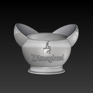 disney inspiré succulent pot Disneyland logo 3d impression prêt Mickey Souris modèle conception contemporain moderne cuisine Oeuf petit déjeuner Pluton imprimable céramique illustration maison décor 3d print model - Mito3D