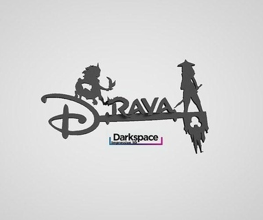 Disney chave Raya Dragão cle filme 2d dragões arte 3d print model - Mito3D