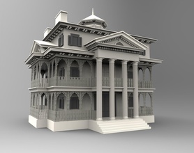 disneyland obsesionado mansión fantasma disney arte escaneos réplicas 3d print model - Mito3D