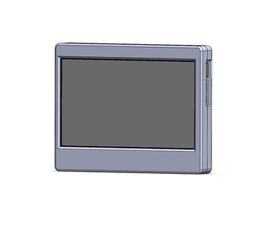 monitor caso funda gabinete pantalla 7 pulgada 1024 600 electrónica dispositivo pasatiempo bricolaje diy 3d print model - Mito3D