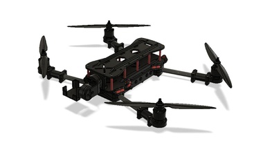 diy 3d imprimé drone avion 3dprinted arial vidéo quadcopter cardan lisse rc modèle fpv loisir brushless multirotor hélicoptère construire 3d print model - Mito3D