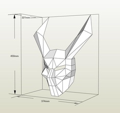 bricolaje diy diablo máscara papercraft modelo 3d diseño papel demonio licuadora 3dmodel pepakura víspera santos pdo pasatiempo 3d print model - Mito3D