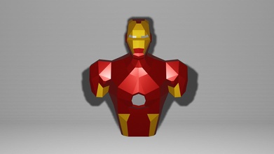 diy ironman papercraft template marvel paperart 3dmodelling blender object lowpolymodeling lowpoly hobby 3d print model - Mito3D
