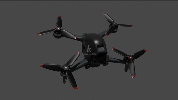 dji fpv drone 3d modèle quadcopter mavic vidéo caméra loisir volant électronique conception DIY 3d print model - Mito3D