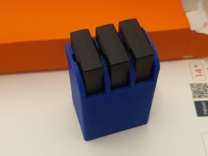 dji Ryze tello zumbido batería soporte 3 pilas bloquear juegos juguetes 3d print model - Mito3D