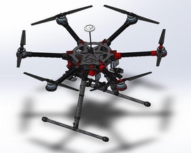 dji s900 drone hélicoptère avion technologie science ingénierie 3d print model - Mito3D