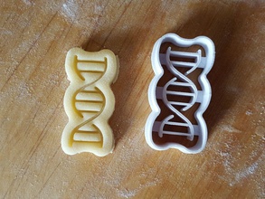 dna cookie cutter biology medicine chemistry science cookies baking biscuit protonik dining kitchen house 3d print model - Mito3D