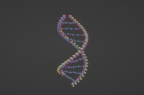 dna molecule science medical helix biology chemistry scientific microbiology geometric lab chemical research bio model gene body capsule art sculptures 3d print model - Mito3D