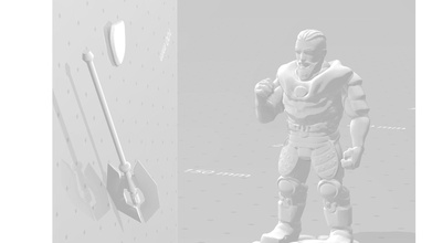 dnd karakter adam insanlar vücut dangeonsanddragons oyunlar oyuncaklar oyuncak oyunları Yönetim Kurulu tahta 3d print model - Mito3D