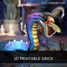 dnd grick ana carolina art dungeons dragons tabletop rpg games toys board 3d print model - Mito3D