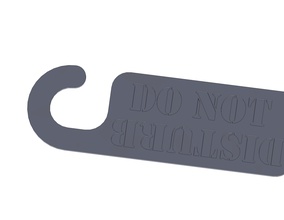 do not disturb door hanger house other 3d print model - Mito3D