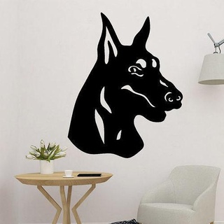 doberman dog 2d wall art decor decoration 3d print model - Mito3D