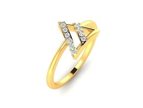 doc r8415 Schmuck Juwel Gold druckbar Silber Ring Ringe Engagement Solitär Diamant Luxus leuchtenden wertvoll 3d print model - Mito3D