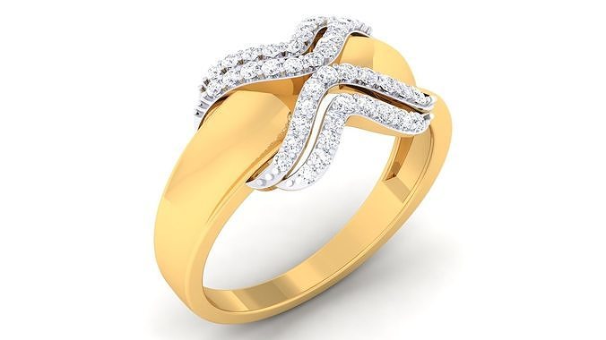 doc rn 5282 printable gold jewelry ring rings wedding jewel silver engagement jewellery diamond 3D print model - Mito3D