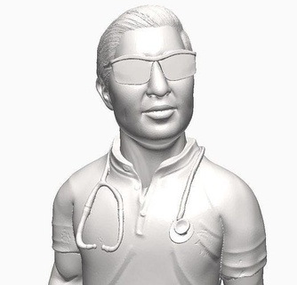 doktor stetoskop sağlık Cerrah klinisyen Veteriner mbbs uzman Bilim tıbbi hastane klinik opd ilaç acil Durum operasyon hemşire ameliyat 3d print model - Mito3D