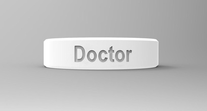 doctor ring white design business silver presentation printable isolated jewel advertising jewelry finger fashion professional rings 3d print model - Mito3D