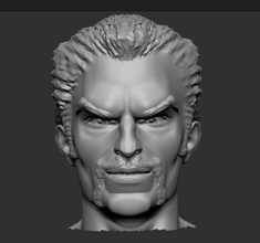 docteur étrange tête visage sculpture homme personnage merveille dr Steven légendes jeter Jeux jouets 3d print model - Mito3D