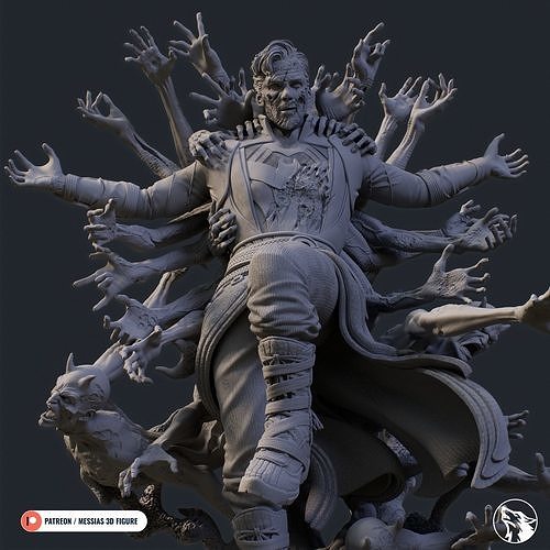 médico extraño supremo figura arte fan estatua Mesías criatura impresión coleccionable Arte esculturas 3D print model - Mito3D