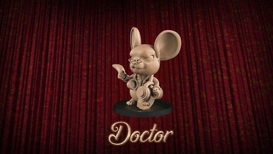 doctor mouse player fantasy football toy game miniature 3d 3dsculpture amouseorchestra gametoys miniatures bloodbowl gamers play games toys board 3d print model - Mito3D