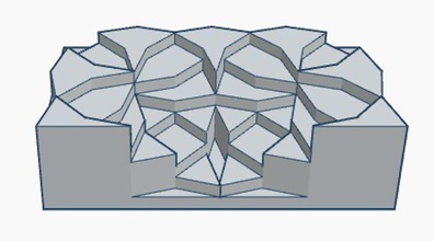 dodecagono parti b geometrica la scultura art ornamentali forma il design a punta twoparts assemblare 3dprint deco cubo statua per matematica matematiche arte 3d print model - Mito3D