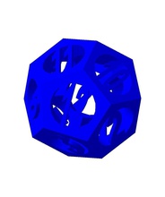 dodecahedron2 sanat matematik ev hediye nesne model gadget eğitim zar oyun artchallenge matematiksel 3d print model - Mito3D