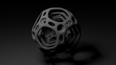 dodecahedron art desktop abstract statue print model geometry sculptures beauty workspace 3d print model - Mito3D