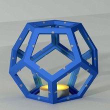 dodecaedro to montar dodecaedre pingente arte matemático enfeite xmax natal decoração geométrico impresso escrivaninha escritório presente 12 12parts 3d print model - Mito3D