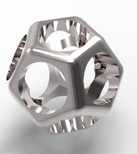 dodecahedron ring jewelry mensring fashion style rings 3d print model - Mito3D