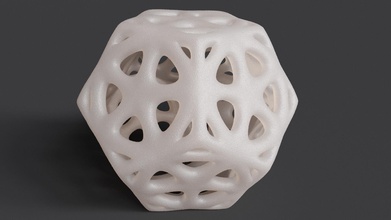 dodecahedron tessellated frame art snub truncated stellation 3dprint geometric mathematical mathart math decorative ornament 3d print model - Mito3D