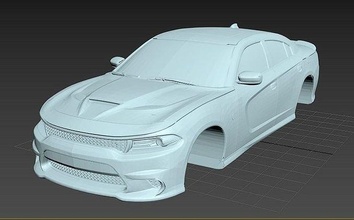 dodge charger stl file vehicle sport car muscle american racing usa sedan 1969 classic coupe standard hobby diy automotive 3d print model - Mito3D
