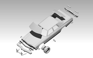 atlatmak Monako yüksek detay Yazdır cnc yazdırılabilir vücut araba takım oyun Oyna küçük polis retro detaylı Amerika Birleşik Devletleri Amerikan oyunlar oyuncaklar 3d print model - Mito3D