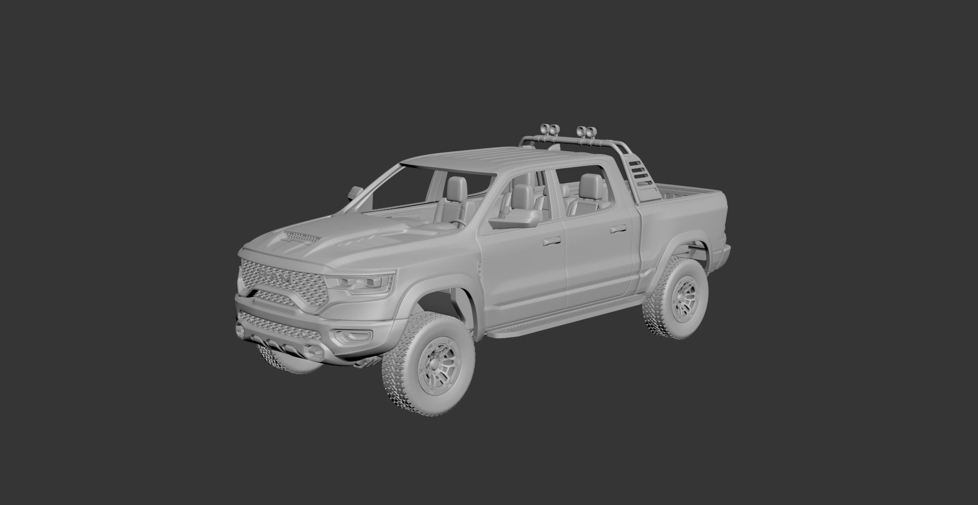 esquiva ram 1500 trx 2021 carro carros passatempo americano auto automotivo roda caminhão estrada printcar impressão dirigir rc faça 3D print model - Mito3D