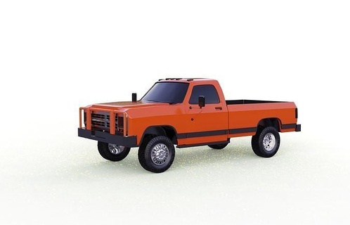 dodge ram d250 1989 truck printable model car truckmodel vechle toy hobby diy automotive 3d print model - Mito3D