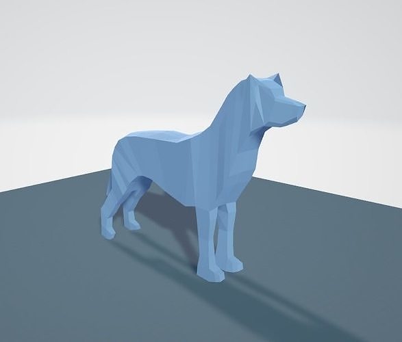 perro 3d Arte animal mamífero naturaleza rottweiler estatua réplica modelo artístico animales 3D print model - Mito3D
