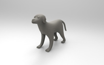 Hund 3d-Modell Spiele-Spielzeug 3d Tiere - Spielzeug Modell drucken Spiele Spiele, 3d print model - Mito3D