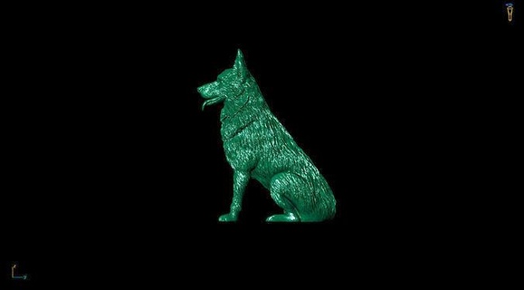 chien 3d impression modèle cnc bijoux art sculptures soulagement 3d print model - Mito3D