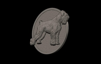 chien 3d modèle d'impression bijoux animal pédant art la cnc les figurines pendentifs 3d print model - Mito3D