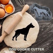 dog cookie cutter pastry dough biscuit sugar food cookies cutters animal bakery baked cupcake house kitchen dining 3d print model - Mito3D