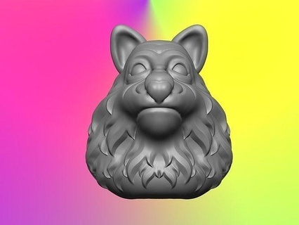köpek model Sanat hayvan heykeller tasarım Kurt Yazdır 3d karakter dekor heykel hayvanlar doğa memeli kurt adam vahşi tilki huxy tasarımcı dekorasyon 3d print model - Mito3D