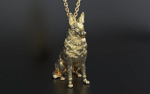 dog pendant standing hip hop jewelry jewellery cum short necklace gold silver kids free movie scene character 3d printable model pendants 3d print model - Mito3D