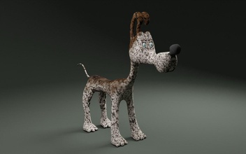 Hund pluto Spiele-Spielzeug Tier - Spielzeug Wolle Spiele Spiele, 3d print model - Mito3D
