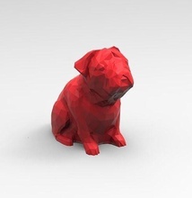 cão pug poli perro animal pobre arte deco jardim zoológico animais animales gato casa hogar decoracion moda natureza esculturas 3d print model - Mito3D