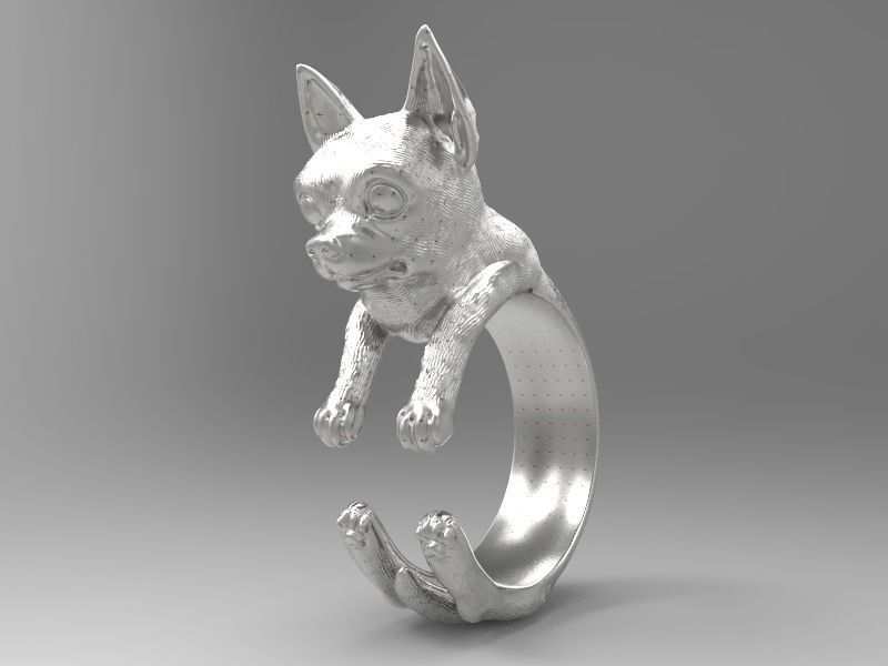 dog ring terrier rottweiler pinscher dalmatian dane bassethound dobermann pitbull shepherd jewelry rings 3D print model - Mito3D