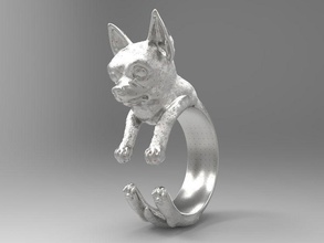 cão anel terrier rottweiler pinscher dálmata dinamarquês bassethound dobermann pitbull pastor joalheria argolas 3d print model - Mito3D