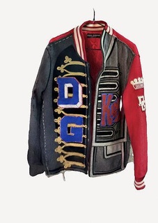 dolce gabbana varsity jacket fashion style designer high quality trendy iconic branding detail texture craftsmanship zoom rotate visualization accurate limited edition collectible 3d print model - Mito3D